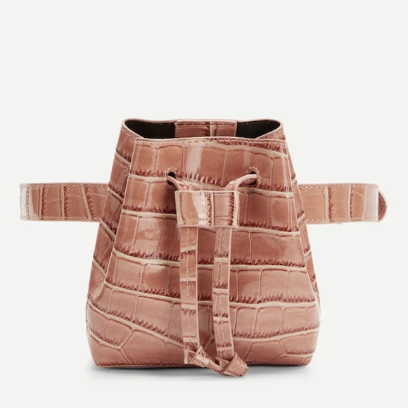 ✨Pink Crocodile Pattern  Bag  NWT - Picture 3 of 6